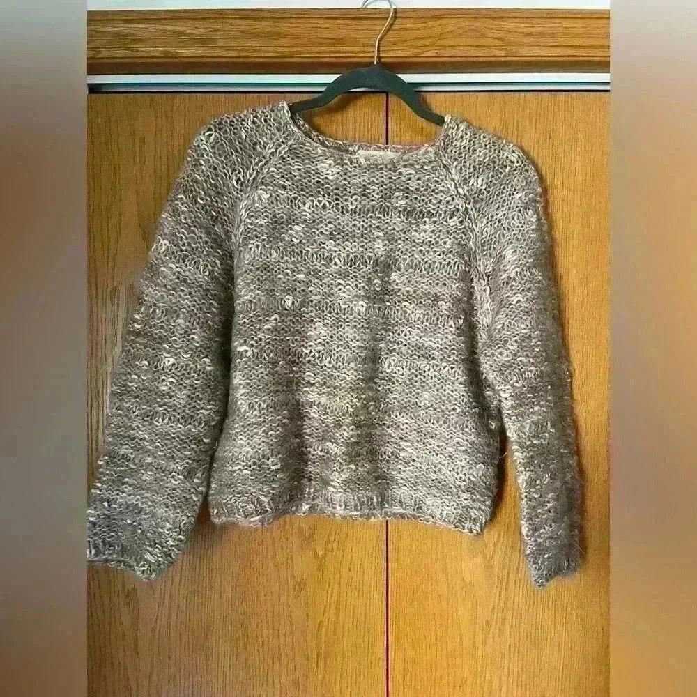 Lauren Hansen Vintage Hand Knitted Long Sleeve Sweater Sz M